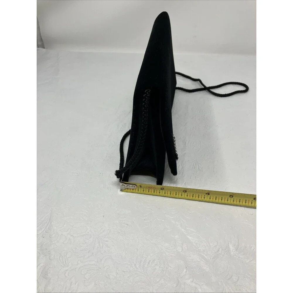 Vintage Shilton Japelle Black Velvet Clutch Bag Evening Shoulder Bag Hong Kong